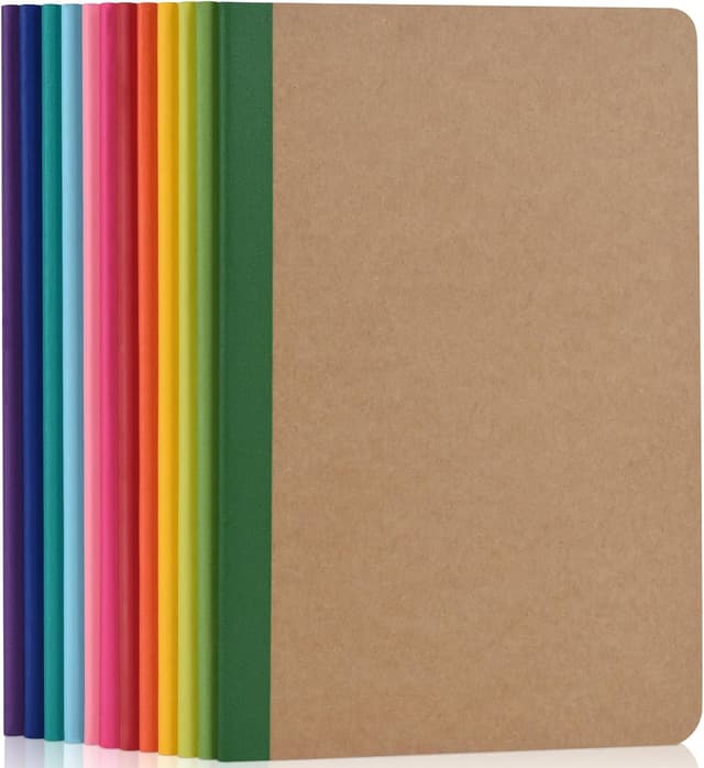 Detalle de ZCZN A5 Notebook 12-Pack, 60 Pages