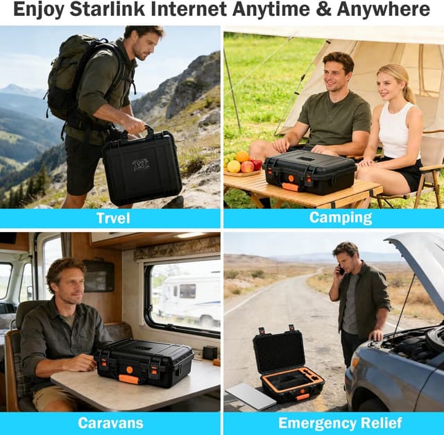 Thumbnail 6 de MONOJOY IP67 Waterproof Hard Carrying Case for Starlink Mini (with Foam Insert)