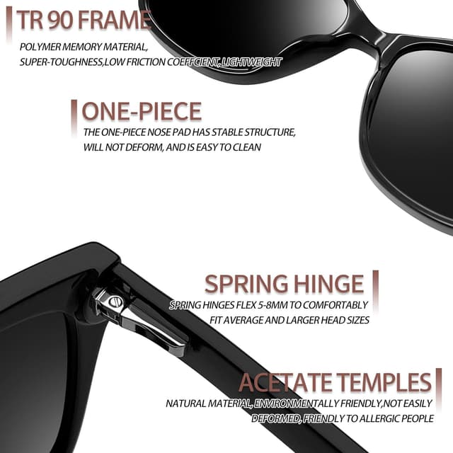 Thumbnail 4 de Joopin Occhiali da Sole Occhi di Gatto Protezione UV400