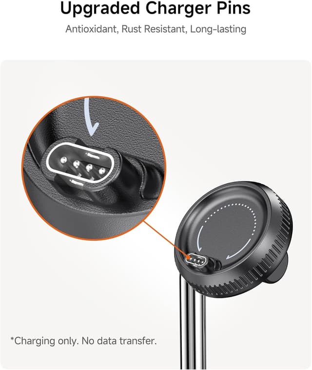 Detalle de SwanScout 505GM Charging Stand for Garmin Watches (vertical swivel charger with 3W output)