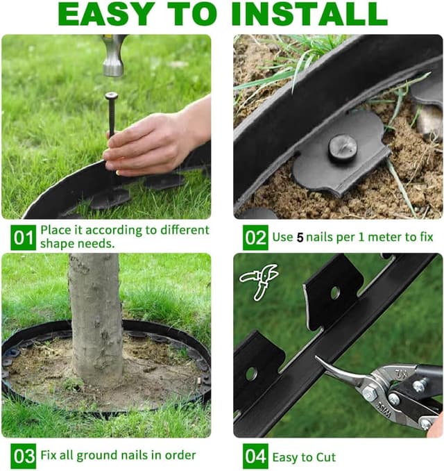 Detalle de 15M Garden edging borders, 4 inch