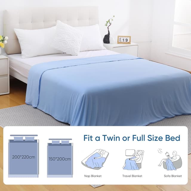 Detalle 2 de Marchpower Couverture rafraîchissante double face Arc-Chill Natural 200 x 220 cm