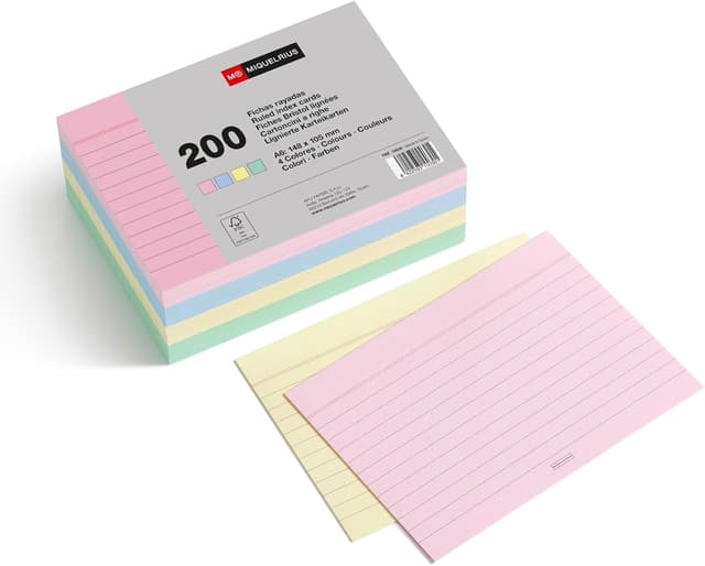 Thumbnail 6 de Miquelrius Flashcards 200 fichas A5 pastel
