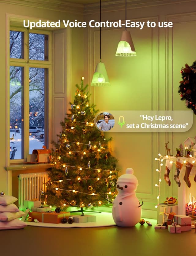 Detalle 2 de Lepro B22 AI Smart Bulb (B22) 12W, 1521LM, 16 million colours — schedule, timer & voice control