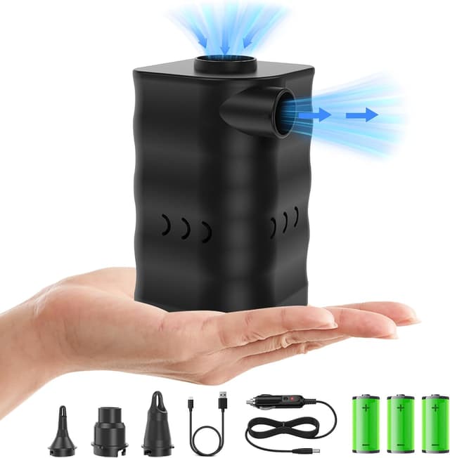 Detalle de Woowind Kona Air Rechargeable Electric Pump (4.5kPa) for Inflatables – with 5 Nozzles