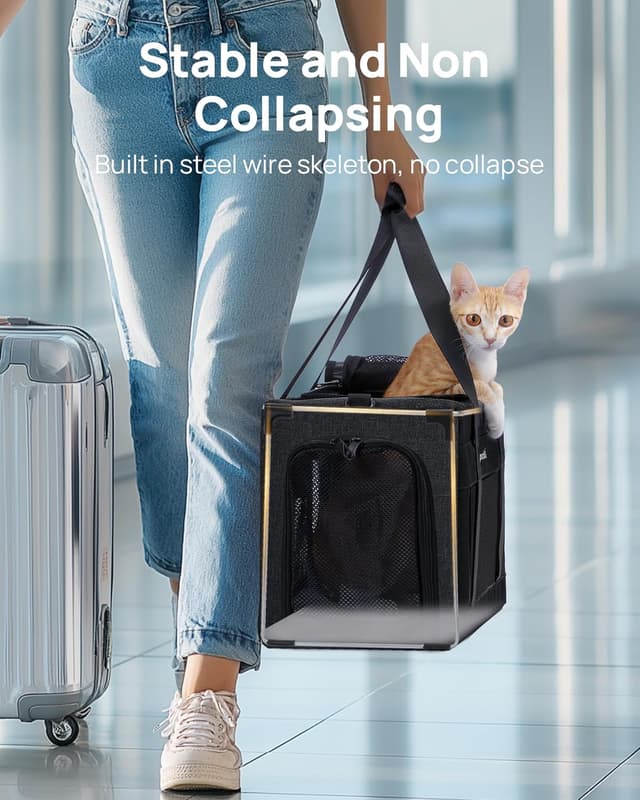 Detalle 2 de Pecute Cat Carrier Airline Approved 44cm