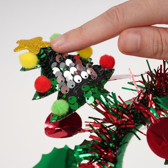 Thumbnail 3 de Umiin Christmas Headbands Glitter holiday hairbands 🎀