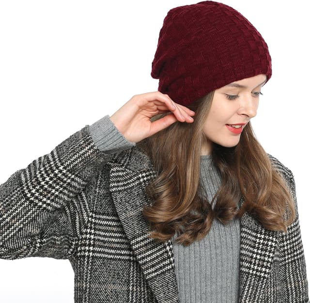 Detalle 2 de DonDon Berretto Donna Slouch Beanie con Fodera