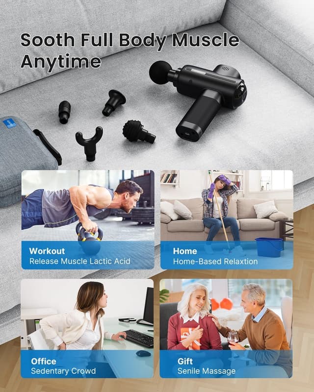 Thumbnail 6 de RENPHO Massage Gun pistola masaje 3200 rpm