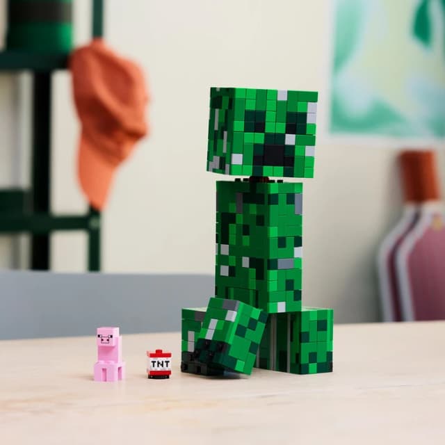 Detalle de LEGO Minecraft Der Creeper 21276 – Creeper-Modell mit Action- und Modellmodus