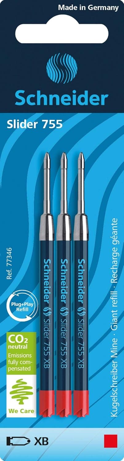 Detalle de Schneider Slider 755 xB 3 stylos rouge đź–Š