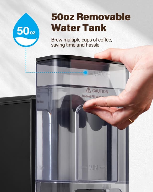 Thumbnail 4 de SHARDOR Single Serve Coffee Maker 50 oz