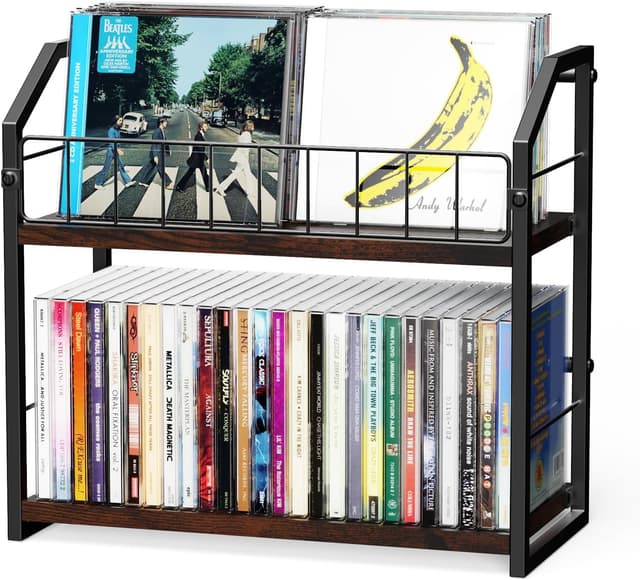 Detalle de PAPAGIFTREE CD storage rack holds 60