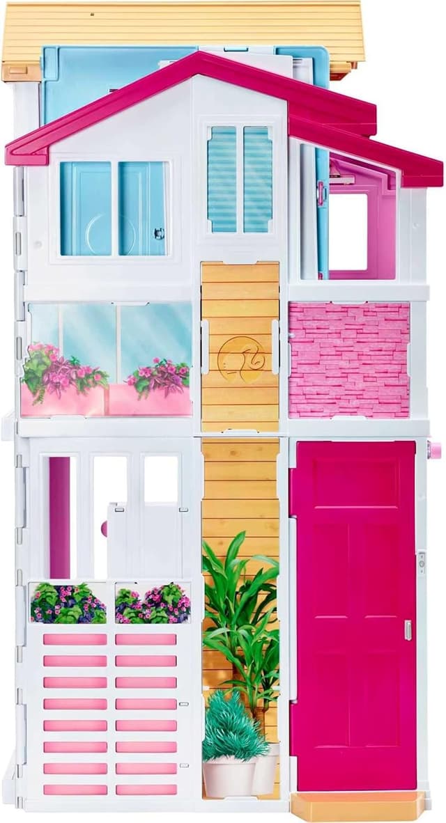 Detalle 1 de Barbie DLY32 3-Story Townhouse Dollhouse