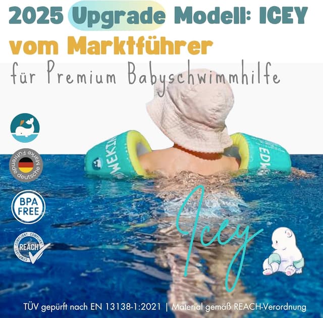 Thumbnail 1 de EDWEKIN Premium Schwimmflügel Kinder 1–6 Jahre