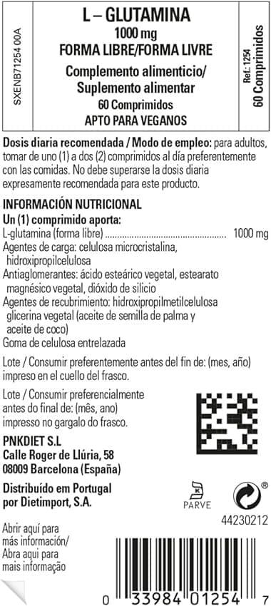 Thumbnail 2 de Solgar L-Glutamina 1000 Mg 💊 60 Comprimidos