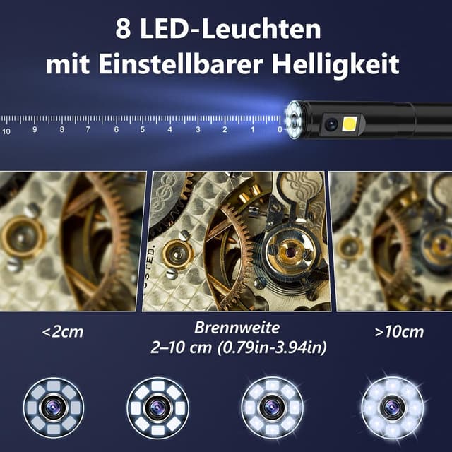 Detalle 2 de Endoskopkamera 1920P HD Rohrkamera 5M