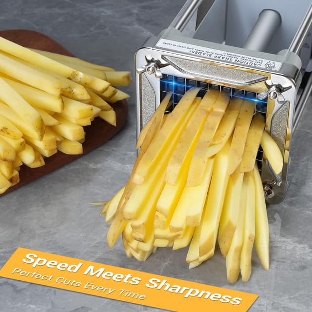 Detalle 2 de Sopito Pommesschneider elektrisch mit Edelstahlklingen (6 mm, 9 mm, 12 mm)