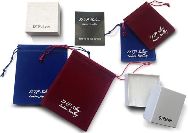 Detalle de DTPsilver WINZIGE Ohrringe aus 925 Sterling Silber mit Swarovski® Elements – 2 Paar, 3 mm