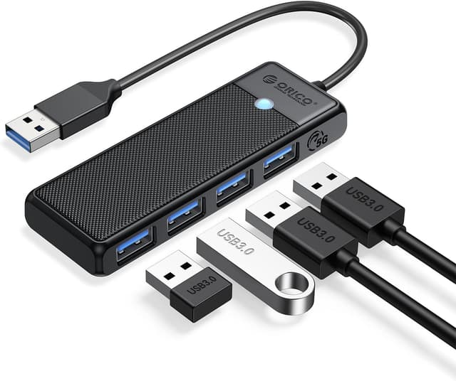 Imagen de ORICO USB 3.0 Hub 4-Port, 0.5ft cable 🖥 en OfertitasTOP