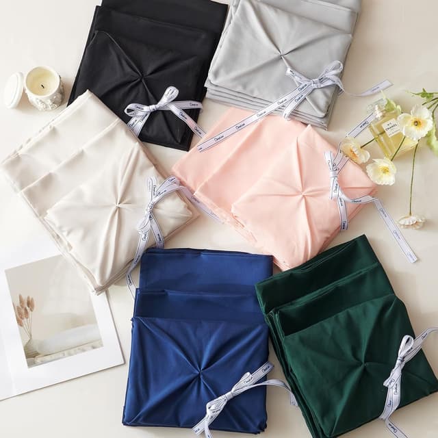 Thumbnail 6 de CozyLux Queen Comforter 7-Piece Pintuck