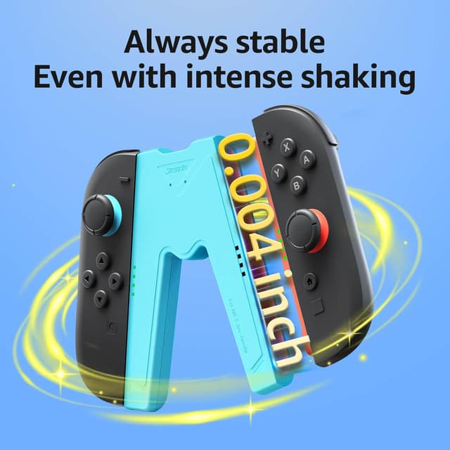 Detalle de JEMDO Impugnatura ricarica JoyCon con 10 W