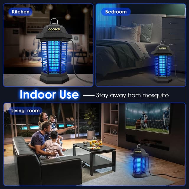 Detalle 2 de GOOTOP Bug Zapper 4200V Electric Fly Zapper