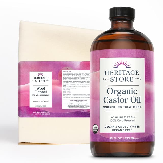 Thumbnail 6 de HERITAGE STORE Organic Castor Oil 16 oz
