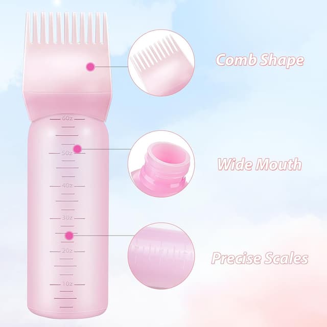 Detalle 2 de DUAIU Root Comb Applicator Bottle with Scalp Massager