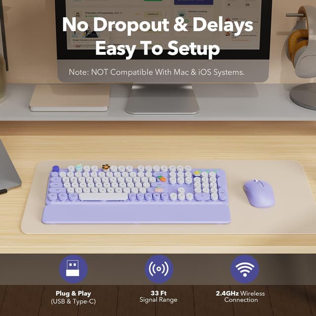Thumbnail 5 de SABLUTE Wireless Keyboard 2.4GHz ⌨