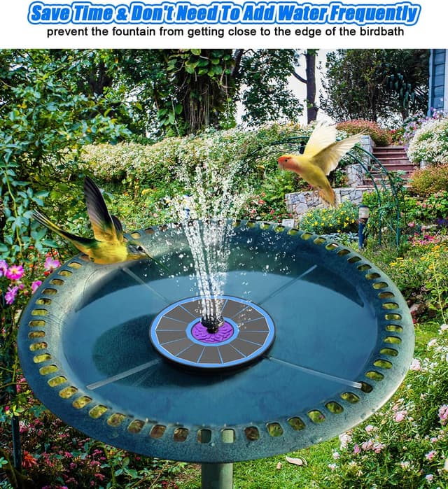 Thumbnail 4 de SZMP Solar Fountain 3.5W Bird Bath Fountain