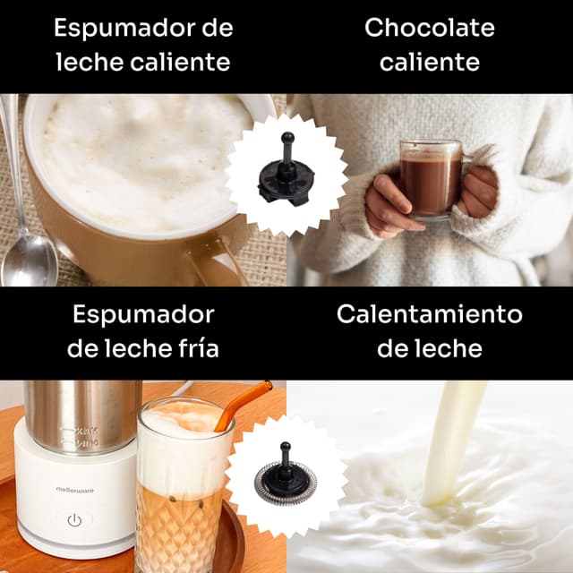 Thumbnail 3 de Mellerware FROTHY Inox White espumador