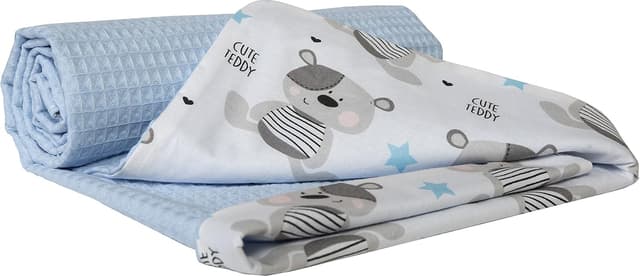 Detalle 2 de Couverture bébé 75x100 en coton