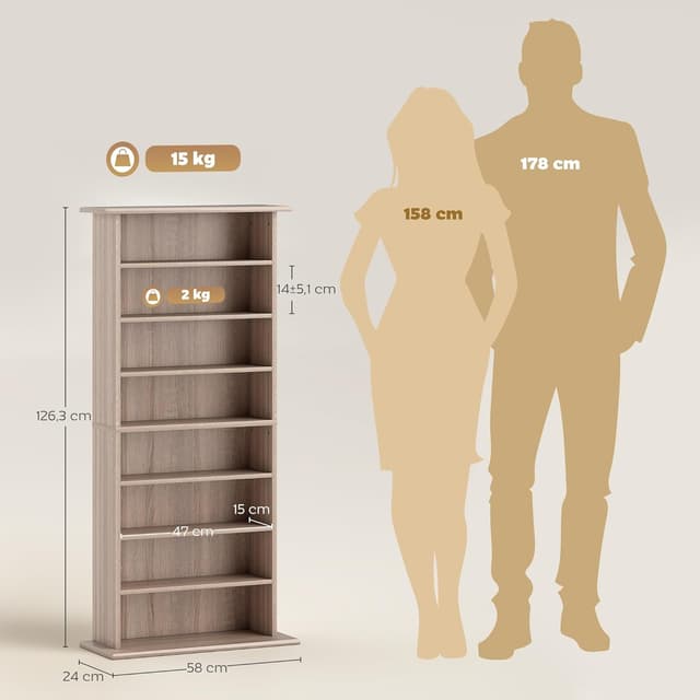 Thumbnail 6 de HOMCOM Rangements pour CD et DVD 360 CDs