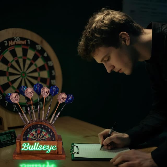 Thumbnail 1 de CoolGift Mart LED-Dartboard-Ständer 6 Pfeile