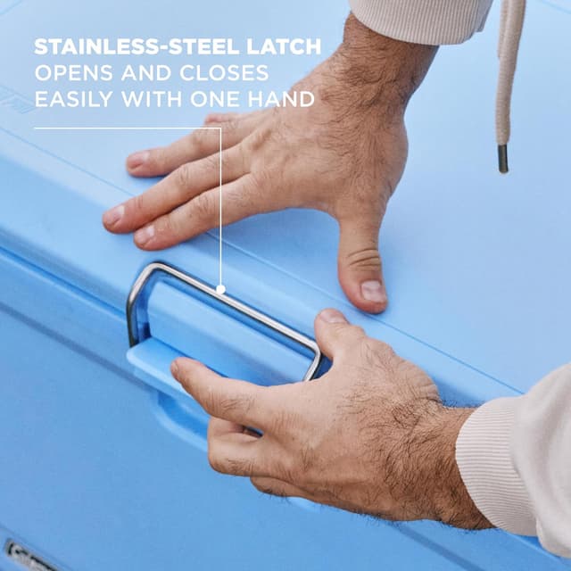 Detalle de Coleman Pro Heavy-Duty 55qt Wheeled Hard Cooler (92-Can Capacity, up to 5 Days Ice)