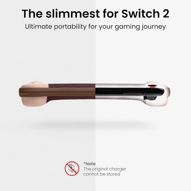 Detalle de tomtoc Slim Carrying Case for Nintendo Switch 2 (Model 2025) with 12 Game Card Slots