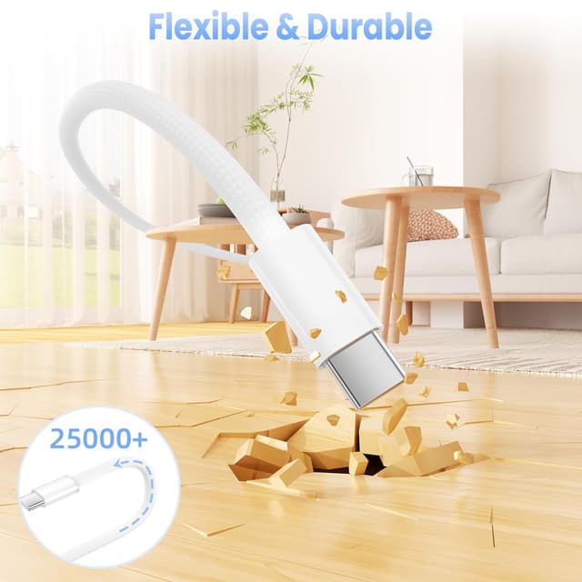 Detalle de USB C Charger Cable 60W 6FT 2‑Pack