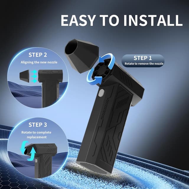 Detalle 2 de PC air duster 130000RPM cordless cleaner