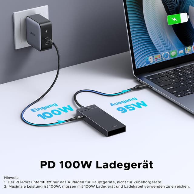 Detalle 2 de UGREEN USB C Hub 10 Gbps mit PD 100W