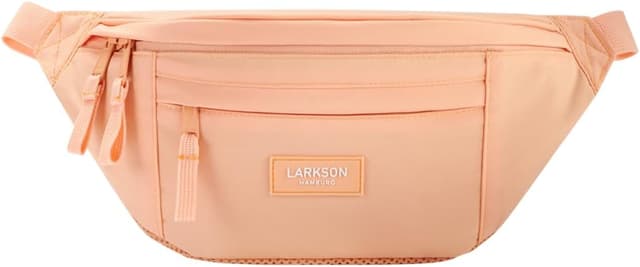 Detalle de LARKSON Bauchtasche für Damen & Herren Pfirsich „Ole“ – wasserabweisende Hüfttasche für Sport, Outdoor & Stadt