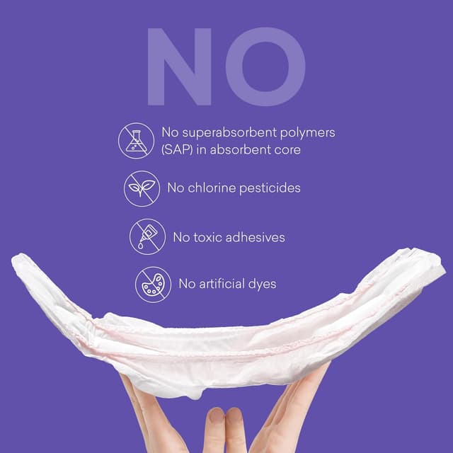 Detalle 2 de PurComfy 24 Count Postpartum Pads — Large absorbency 🩲