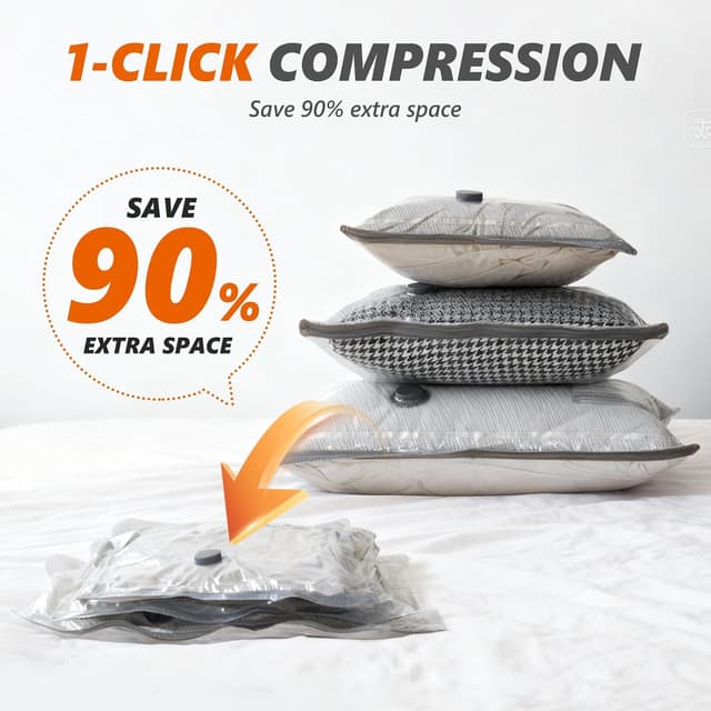 Detalle 2 de Travel Vacuum Bags 15-Pack ⚙