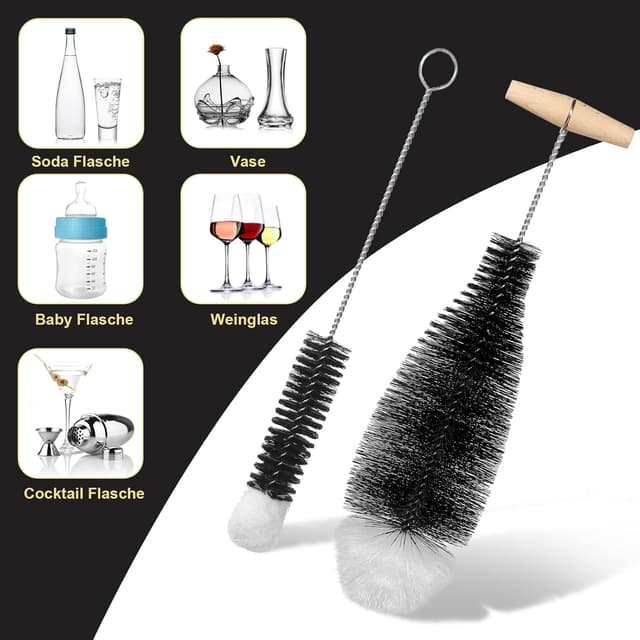 Thumbnail 4 de LEBEXY Flaschenbürste Glasflaschen 2er Set