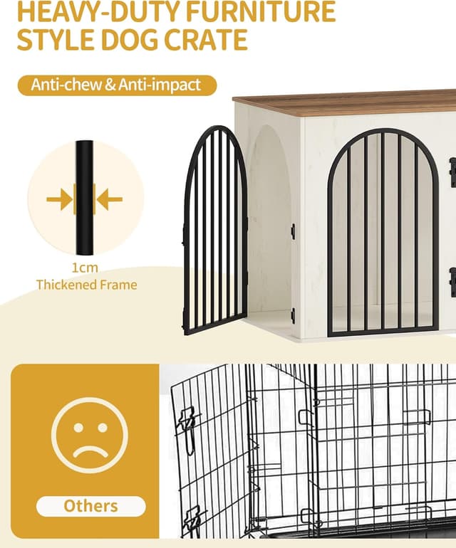 Detalle 1 de Hzuaneri Hundekäfig 108 cm für Hunde