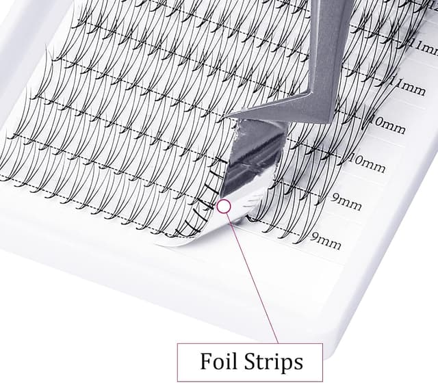 Detalle 2 de Volumen Extensiones Pestañas 3D Premade C Curl 8-14mm 💫