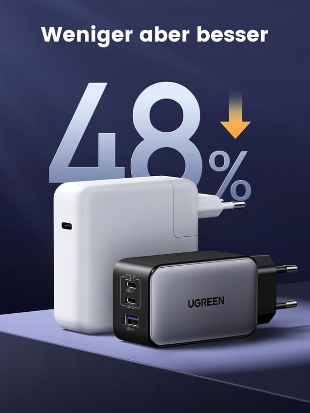 Detalle 2 de UGREEN Nexode USB C Ladegerät 65W 🔌