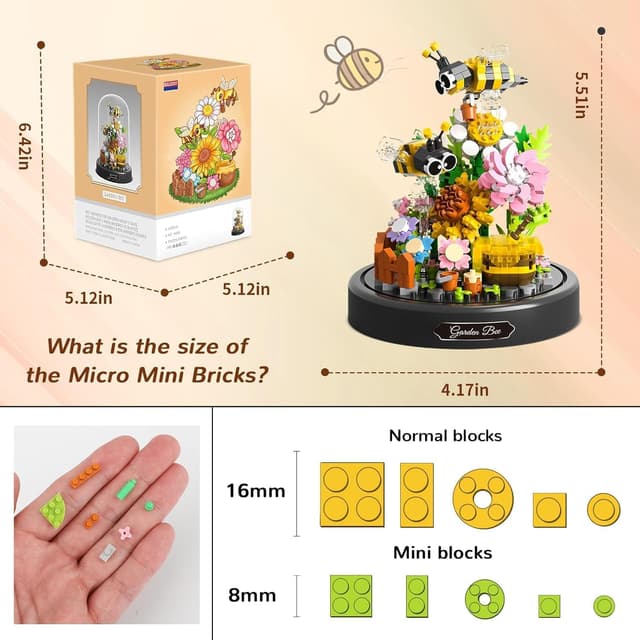 Thumbnail 6 de GaoDeBuChou Insect Decor 588pcs micro set