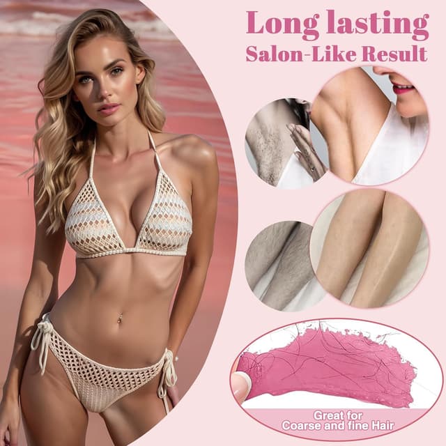 Detalle de IFANZETECH iFanzeTech Wax Maschine Waxing Set für Frauen – Heißwachsgerät & Wachswärmer mit Waxing Perlen