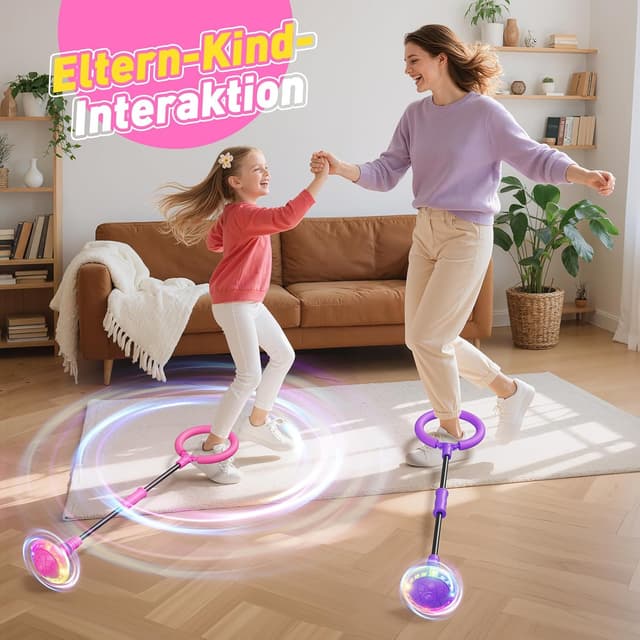 Detalle 2 de Springring Fußkreisel mit Zähler und Timer ⛸